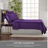 image:imageQueen Pillowcases by Pure Bamboo Genuine 100 Organic Viscose Derived from Bamboo Luxuriously Soft amp Cooling Double Stitching Envelope Closure 2 Queen Pillowcases StripesPurple