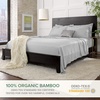 image:imageQueen Pillowcases by Pure Bamboo Genuine 100 Organic Viscose Derived from Bamboo Luxuriously Soft amp Cooling Double Stitching Envelope Closure 2 Queen Pillowcases StripesSilver Pearl