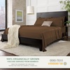 image:imageQueen Pillowcases by Pure Bamboo Genuine 100 Organic Viscose Derived from Bamboo Luxuriously Soft amp Cooling Double Stitching Envelope Closure 2 Queen Pillowcases StripesCoconut Husk