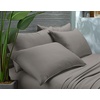 image:imageQueen Pillowcases by Pure Bamboo Genuine 100 Organic Viscose Derived from Bamboo Luxuriously Soft amp Cooling Double Stitching Envelope Closure 2 Queen Pillowcases StripesGraphite