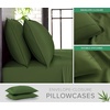 image:imageQueen Pillowcases by Pure Bamboo Genuine 100 Organic Viscose Derived from Bamboo Luxuriously Soft amp Cooling Double Stitching Envelope Closure 2 Queen Pillowcases StripesPesto