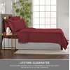 image:imageQueen Pillowcases by Pure Bamboo Genuine 100 Organic Viscose Derived from Bamboo Luxuriously Soft amp Cooling Double Stitching Envelope Closure 2 Queen Pillowcases StripesMerlot