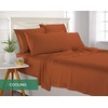 image:imageQueen Pillowcases by Pure Bamboo Genuine 100 Organic Viscose Derived from Bamboo Luxuriously Soft amp Cooling Double Stitching Envelope Closure 2 Queen Pillowcases StripesTerracotta
