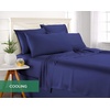 image:imageQueen Pillowcases by Pure Bamboo Genuine 100 Organic Viscose Derived from Bamboo Luxuriously Soft amp Cooling Double Stitching Envelope Closure 2 Queen Pillowcases StripesCobalt Blue