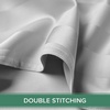 image:imageQueen Pillowcases by Pure Bamboo Genuine 100 Organic Viscose Derived from Bamboo Luxuriously Soft amp Cooling Double Stitching Envelope Closure 2 Queen Pillowcases StripesJacquard White
