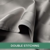 image:imageQueen Pillowcases by Pure Bamboo Genuine 100 Organic Viscose Derived from Bamboo Luxuriously Soft amp Cooling Double Stitching Envelope Closure 2 Queen Pillowcases StripesJacquard Silver