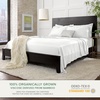 image:imageQueen Pillowcases by Pure Bamboo Genuine 100 Organic Viscose Derived from Bamboo Luxuriously Soft amp Cooling Double Stitching Envelope Closure 2 Queen Pillowcases StripesWhite