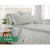 image:imageQueen Pillowcases by Pure Bamboo Genuine 100 Organic Viscose Derived from Bamboo Luxuriously Soft amp Cooling Double Stitching Envelope Closure 2 Queen Pillowcases StripesSea Glass