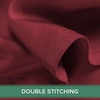 image:imageQueen Pillowcases by Pure Bamboo Genuine 100 Organic Viscose Derived from Bamboo Luxuriously Soft amp Cooling Double Stitching Envelope Closure 2 Queen Pillowcases StripesMerlot