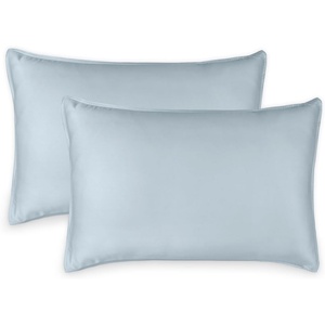 image:imageQueen Pillowcases by Pure Bamboo Genuine 100 Organic Viscose Derived from Bamboo Luxuriously Soft amp Cooling Double Stitching Envelope Closure 2 Queen Pillowcases StripesGlacier